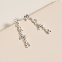 Mama Letter Drop Earrings
