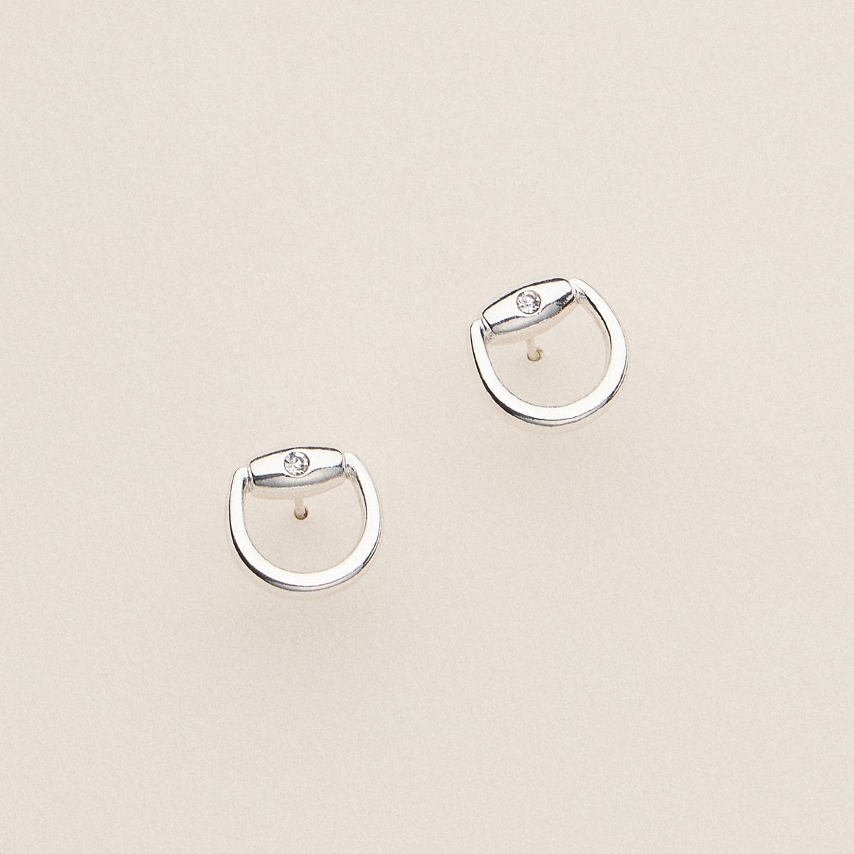Gold Dipped Mini Buckle Studs - 18K Gold Dipped