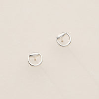 18K Gold Dipped Open Buckle Studs