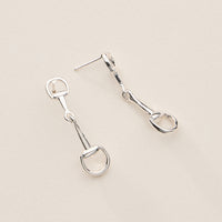 Gold Dipped Bit Link Drop Earrings - 18K Gold Plated