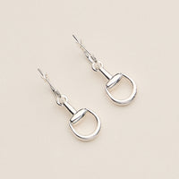 Gold Dipped Bit Charm Hoop Earrings - 18K Gold Plated