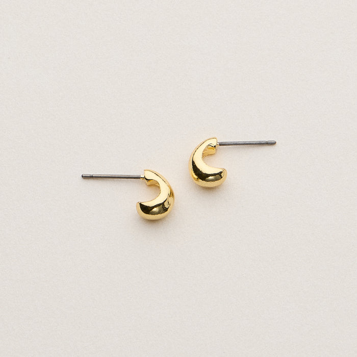 Gold Dipped Mini Chunky Studs - 18K Gold Plated