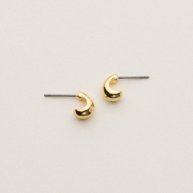 Gold Dipped Mini Chunky Studs - 18K Gold Plated