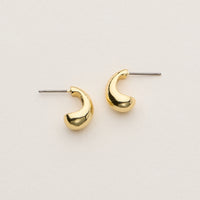 Gold Dipped Chunky Bean Studs - 18K Gold