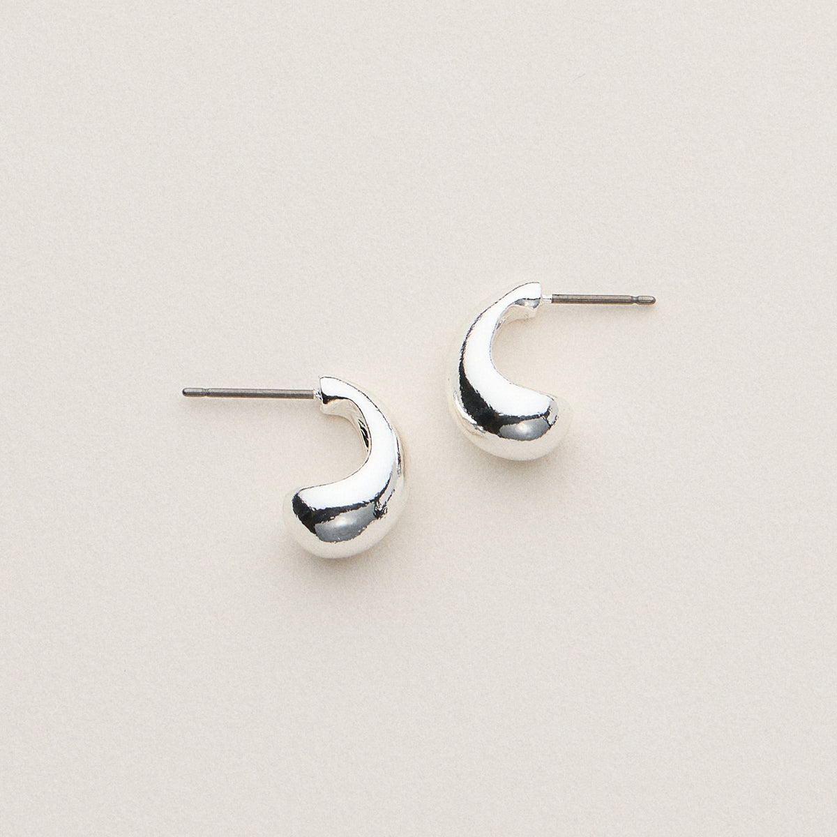 Gold Dipped Chunky Bean Studs - 18K Gold