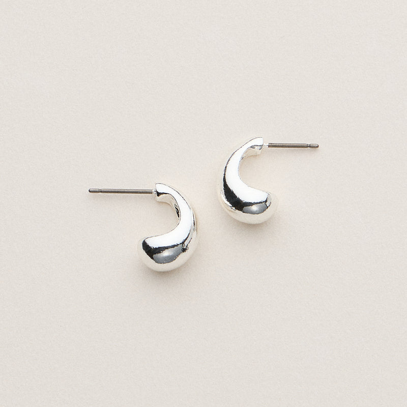 Gold Dipped Chunky Bean Studs - 18K Gold