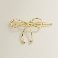 Metallic Bow Hair Clip