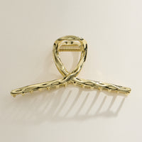 Sculpted Metal Hair Claw Clip