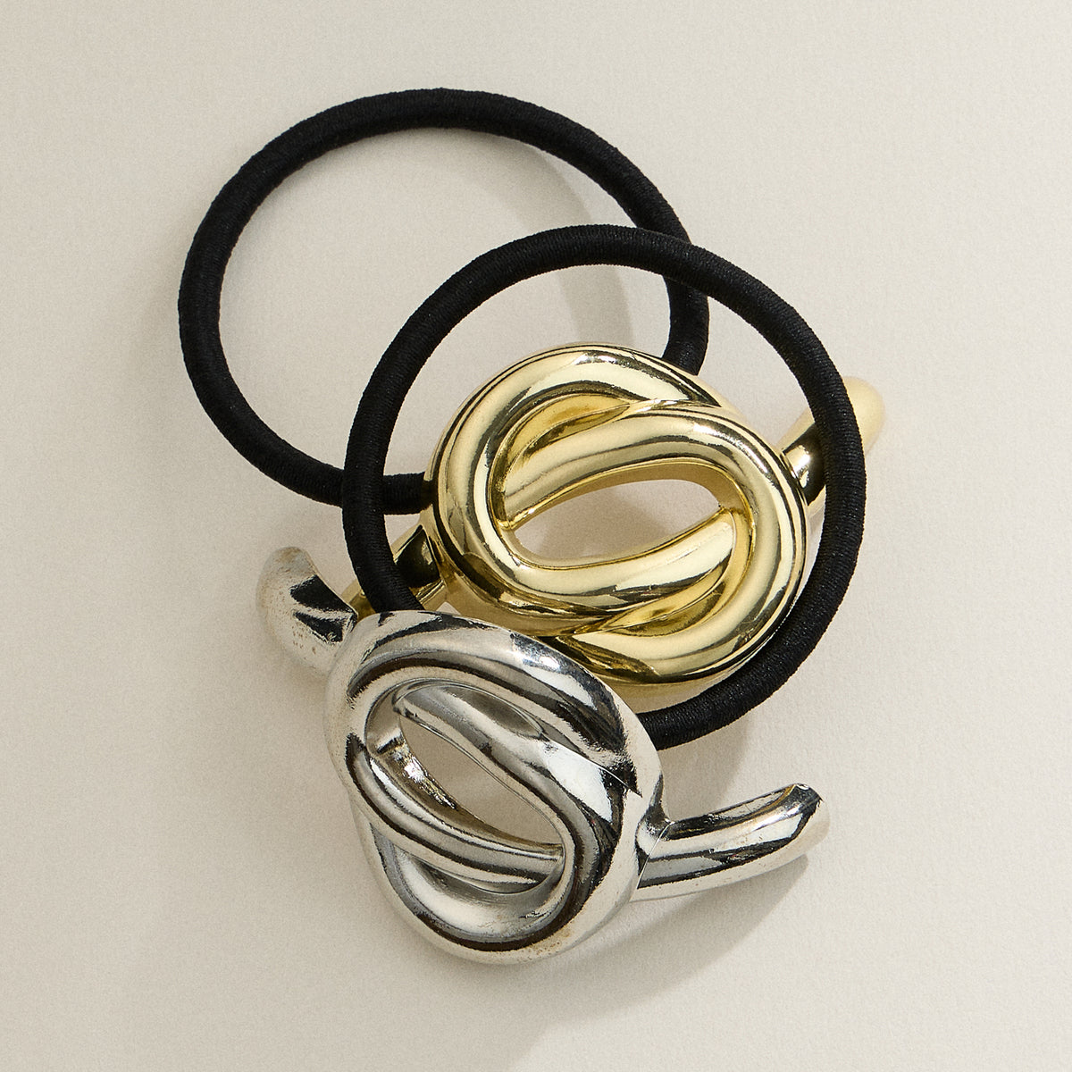 Twist Knot Metal Hair Ties