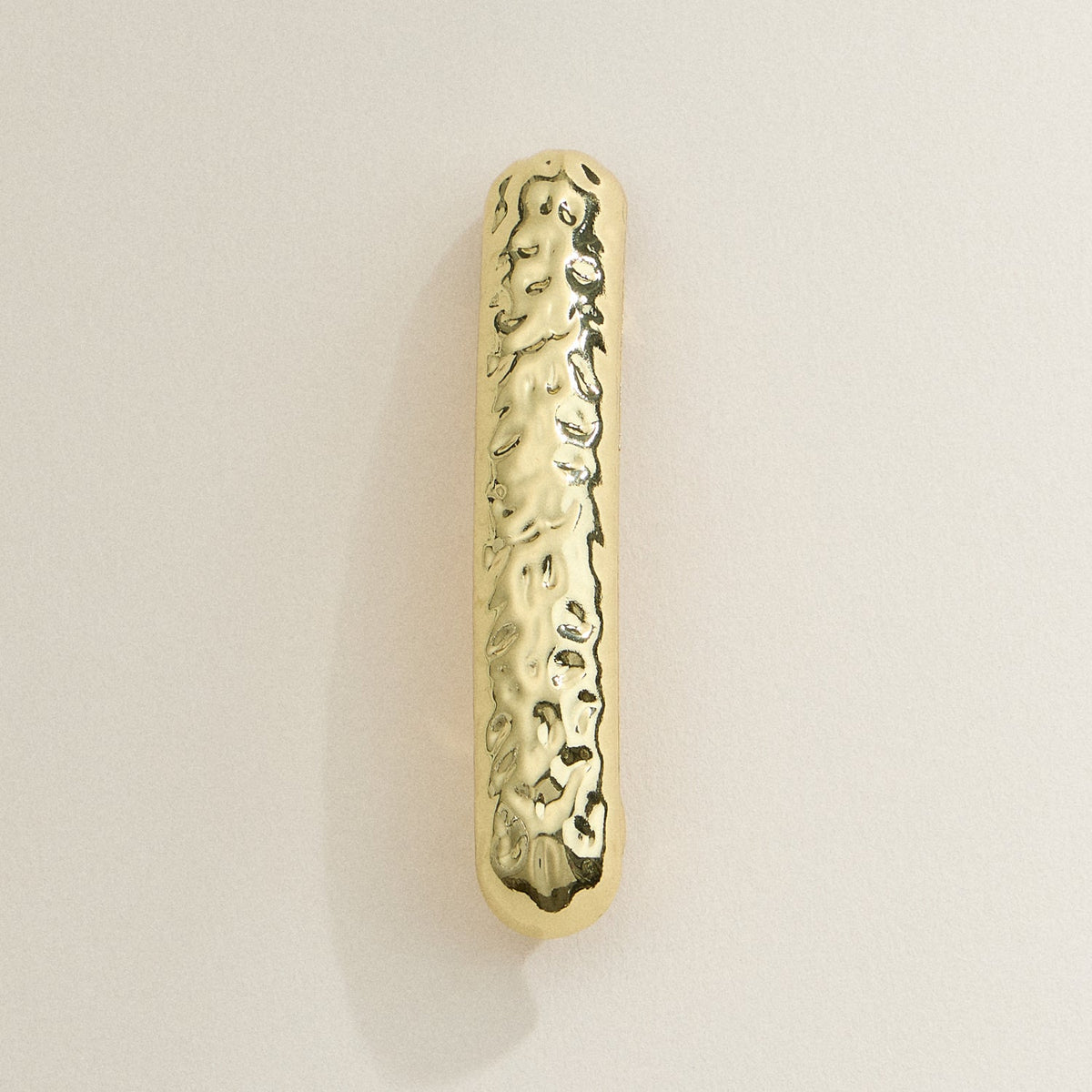 Hammered Textured Metal Hair Clip