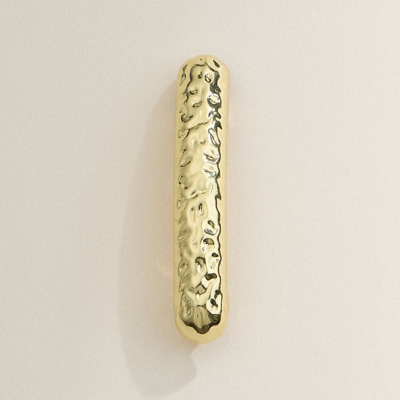 Hammered Textured Metal Hair Clip