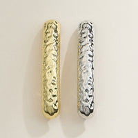 Hammered Textured Metal Hair Clip