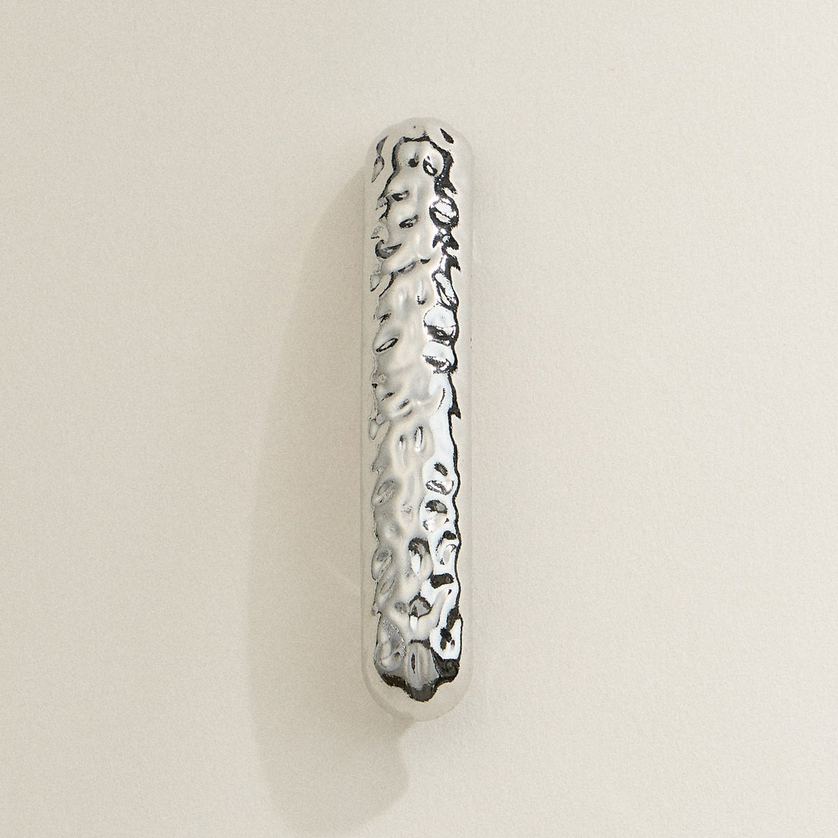 Hammered Textured Metal Hair Clip