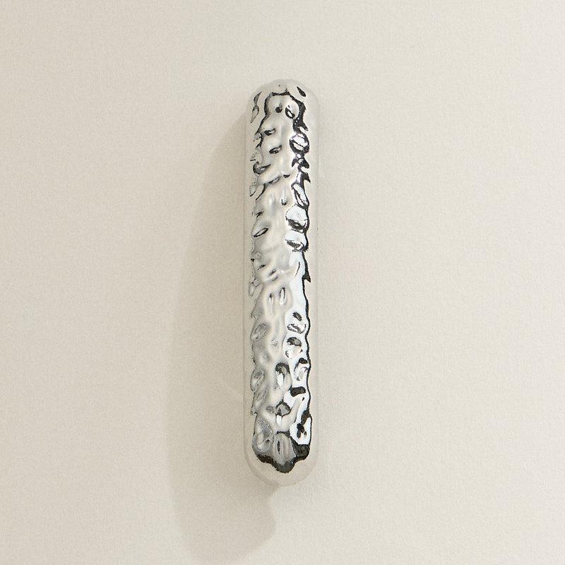 Hammered Textured Metal Hair Clip