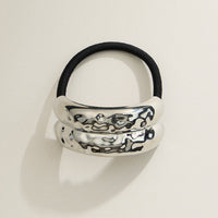 Chunky Dome Hammered Hair Tie