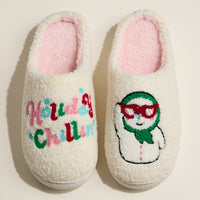 Holiday Chillin’ Snowman Slippers