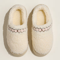 Sherpa Slippers with Removable Puffy Bow