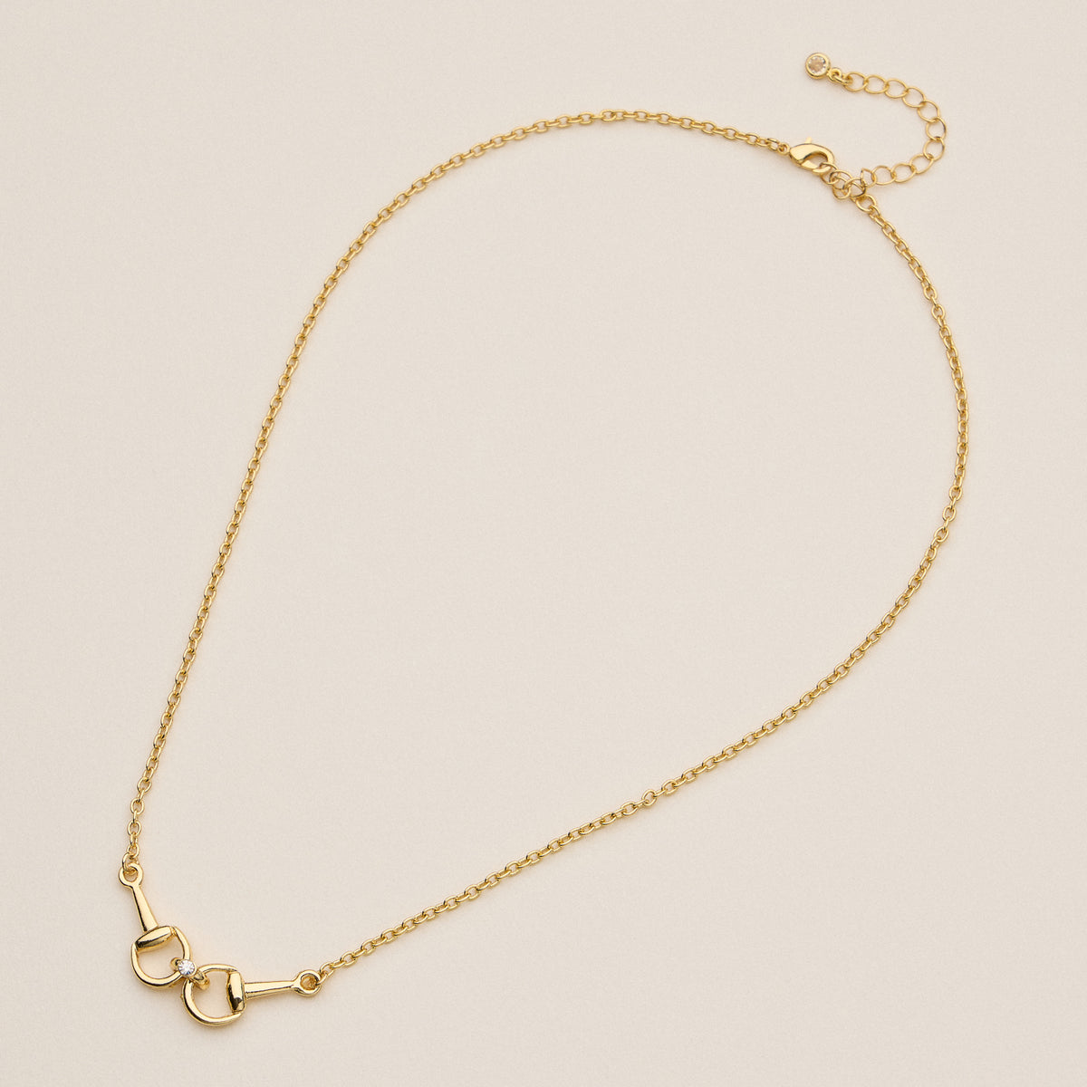 Adjustable Gold Dipped Bit Chain Necklace - 18K Gold