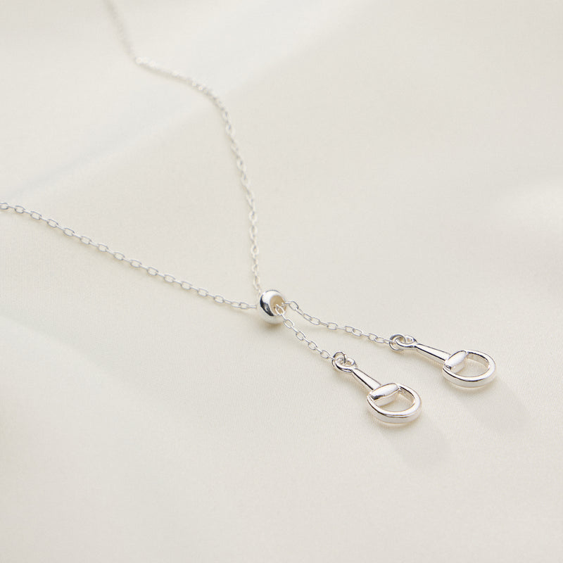 Gold Dipped Bit Charm Necklace - 18K Gold
