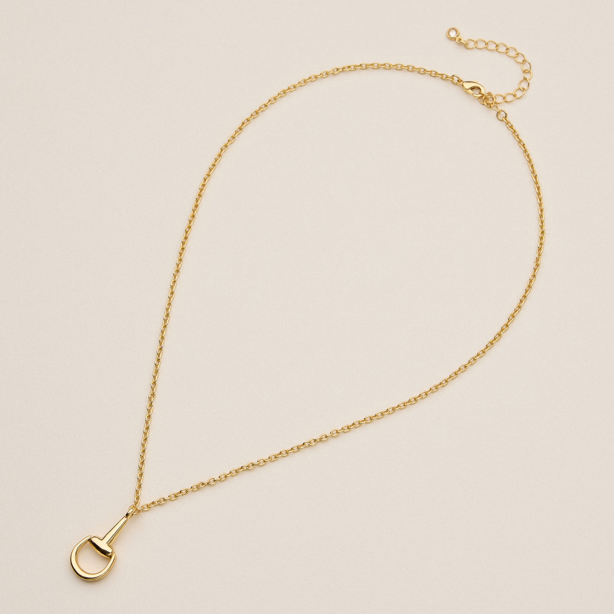 Minimalist Horseshoe Pendant Necklace