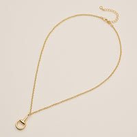 Minimalist Horseshoe Pendant Necklace