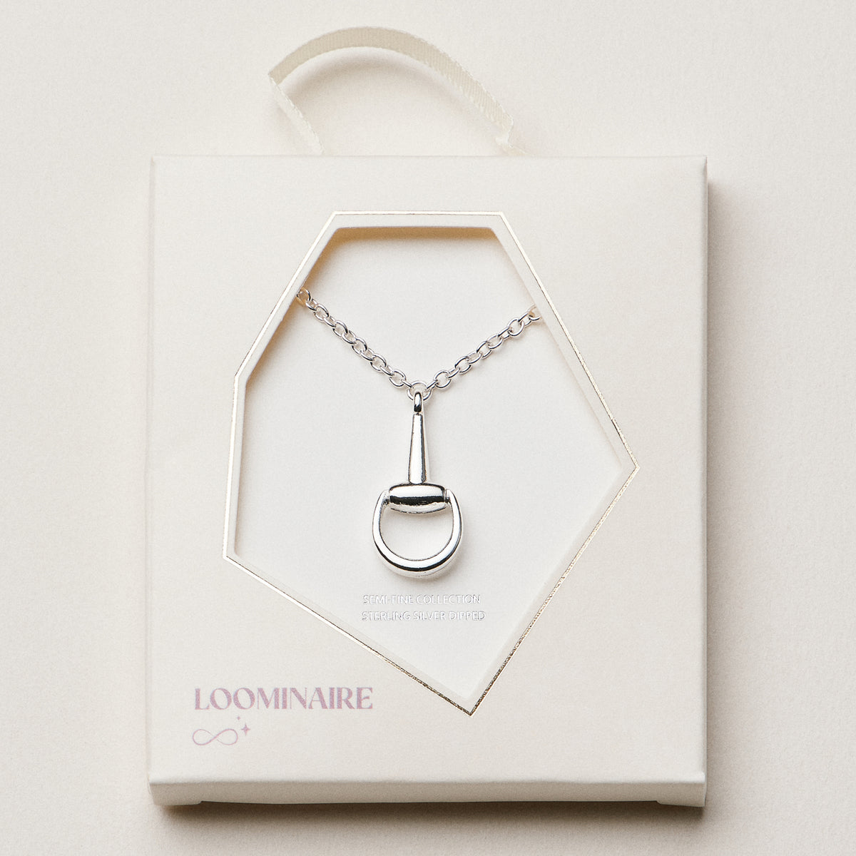 Minimalist Horseshoe Pendant Necklace