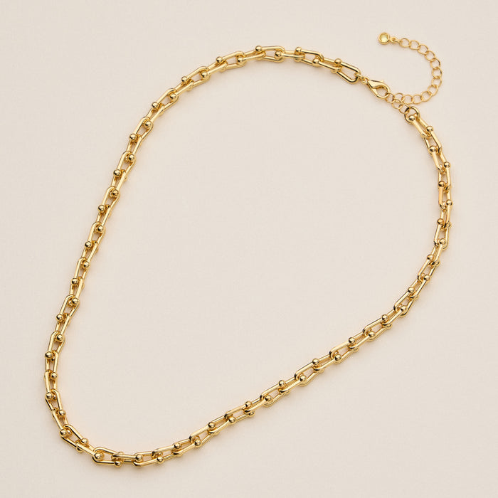 Adjustable Gold Dipped Layering Statement Chain - 18K Gold