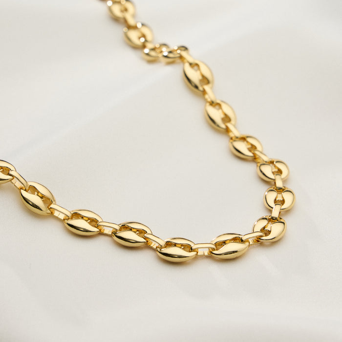 Bold Link Chain Necklace - 18K Gold Dipped
