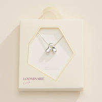 18K Gold Dipped Bubble Initial Necklace – Personalized Letter Pendant