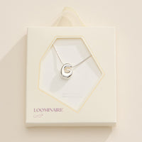 18K Gold Dipped Bubble Initial Necklace – Personalized Letter Pendant