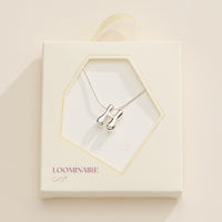 18K Gold Dipped Bubble Initial Necklace – Personalized Letter Pendant