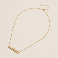Blessed Bubble Letter Pendant Necklace – Gold or Silver - 18K Gold Dipped