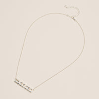 Blessed Bubble Letter Pendant Necklace – Gold or Silver - 18K Gold Dipped