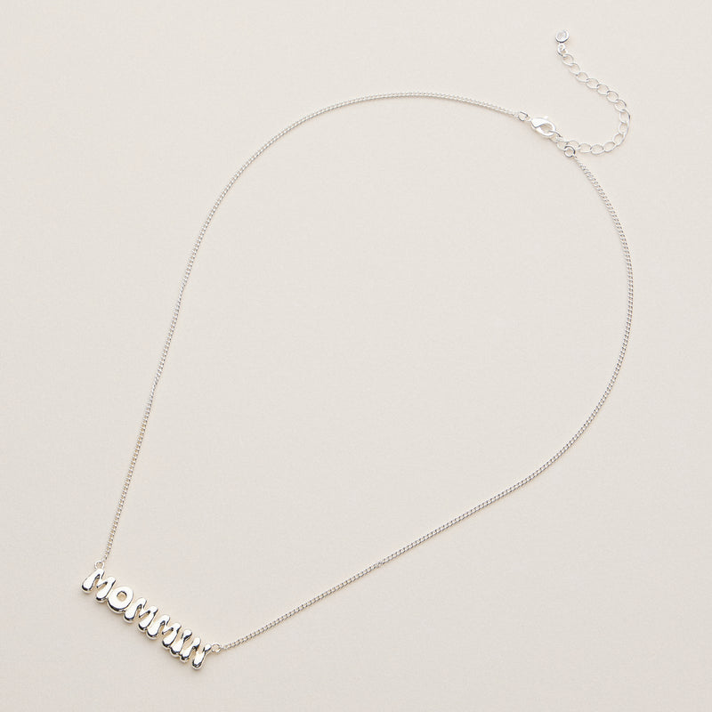 Gold Dipped Adjustable Mommin Necklace - 18K