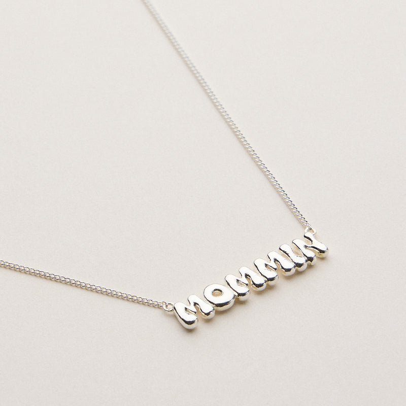 Gold Dipped Adjustable Mommin Necklace - 18K