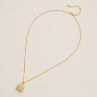 Mini Purse Pendant Necklace - 18K Gold