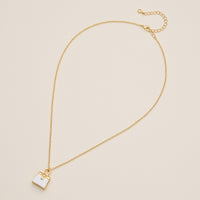 Mini Purse Pendant Necklace - 18K Gold