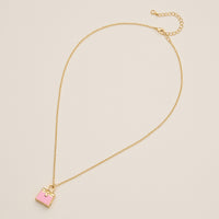 Mini Purse Pendant Necklace - 18K Gold