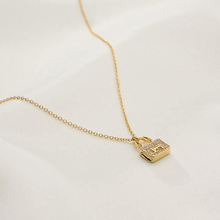 Gold Mini Purse Pendant Necklace - 18K Gold Plated