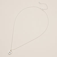Gold Plated Tab Necklace - 18K