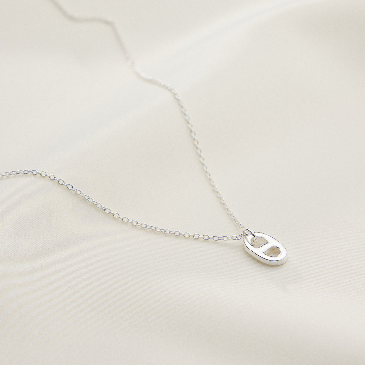 Gold Plated Tab Necklace - 18K