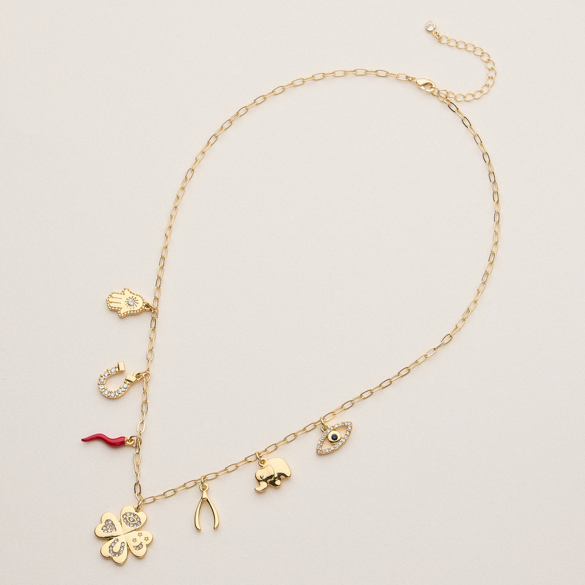 Lucky Charm Necklace - 18K Gold Dipped