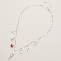 Cute and Lucky Symbols Necklace - 18K Gold Plated