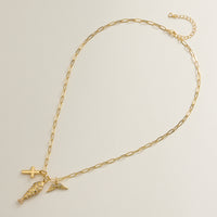 Faith Charm Trio Necklace - 18K Gold Dipped