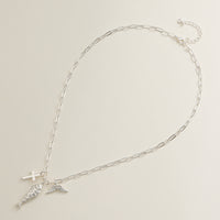 Faith Charm Trio Necklace - 18K Gold Dipped