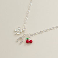 Lucky Charm Trio Necklace - 18K Gold