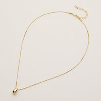 3D Teardrop Necklace - 18K Gold Dipped
