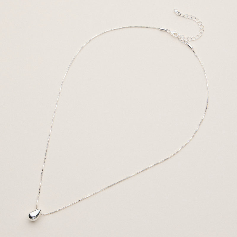 3D Teardrop Necklace - 18K Gold Dipped