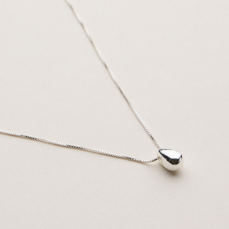 3D Teardrop Necklace - 18K Gold Dipped