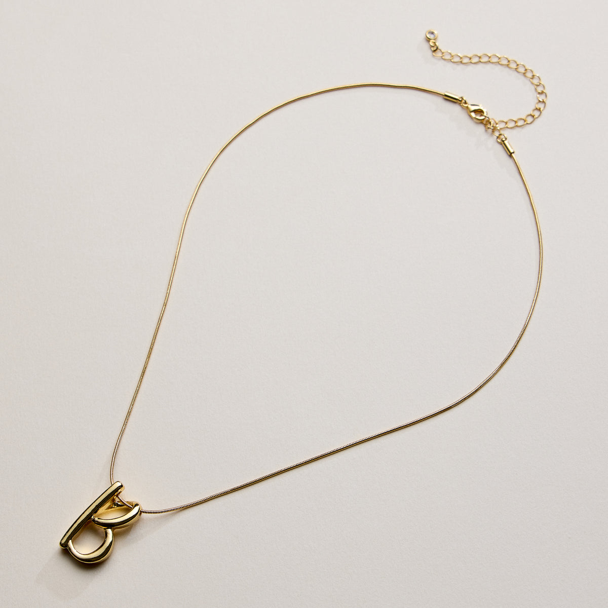 Personalized Initial Letter Pendant Gold Dipped Necklace – Gold & Silver Alphabet Charm Jewelry